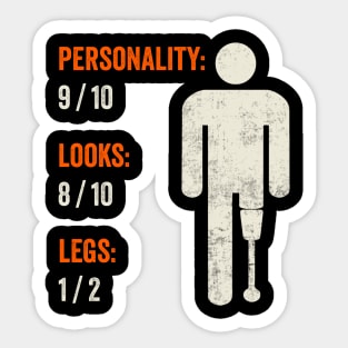 Funny Amputee Humor Sticker